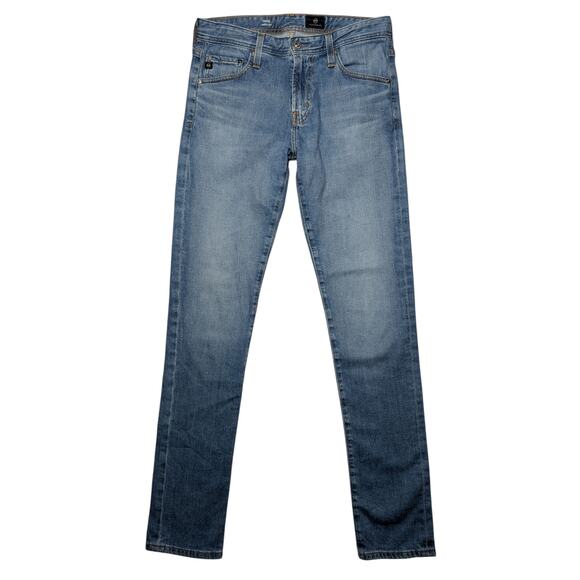 AG Tellis Modern Slim Jeans 30x34 Light Wash Stretch Denim Adriano Goldschmied - Picture 1 of 10